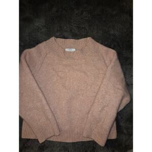 Vince Cashmere Silk Blend Sweater Women XS Pink Long sleeve Crew Neck